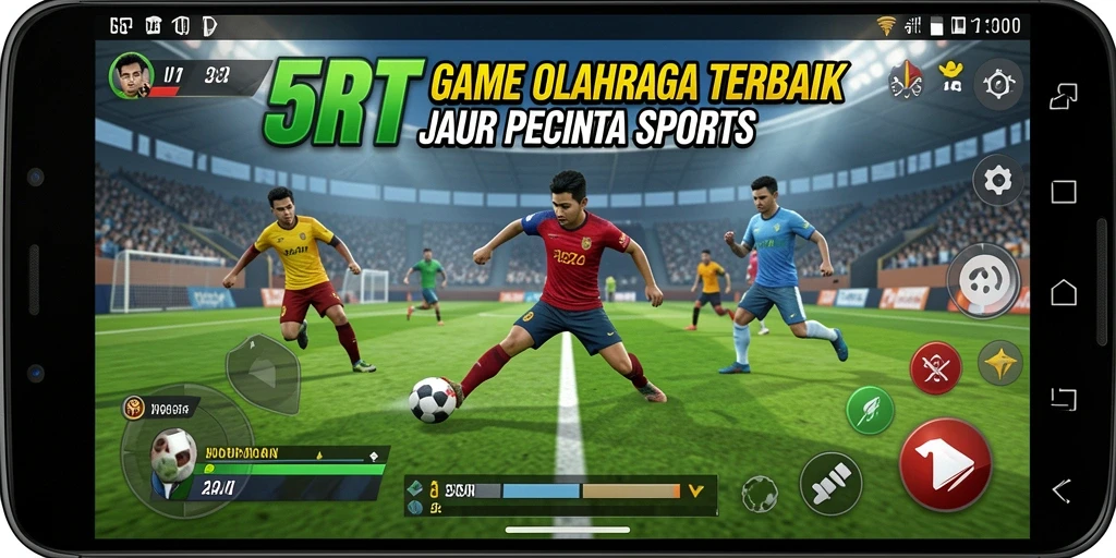 Tampilan gameplay seru dan kompetitif di 5RT.