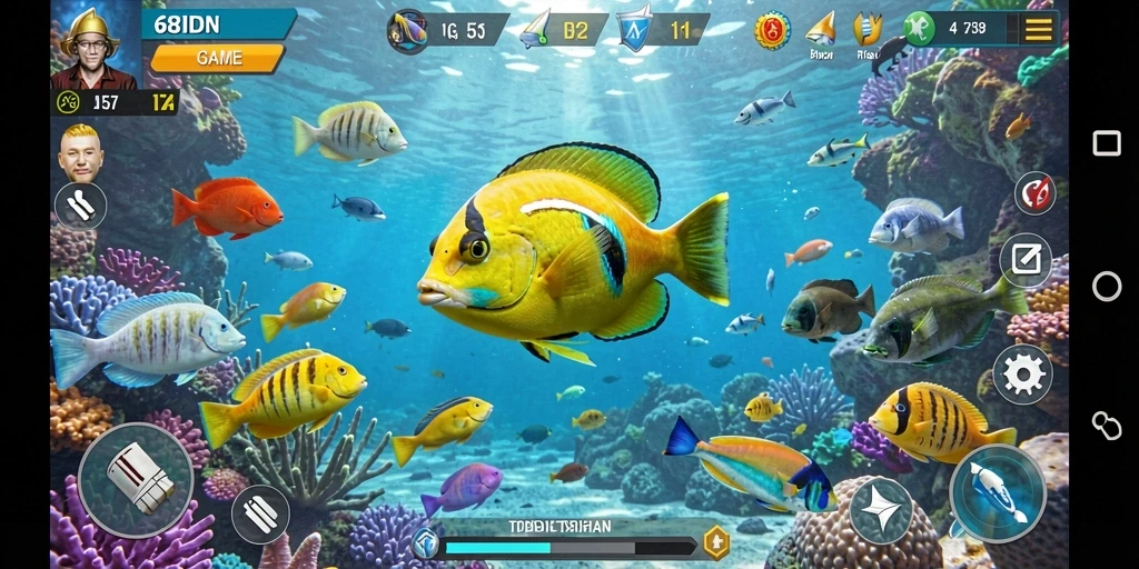 Gameplay seru menembak ikan dengan grafis cantik di 68IDN.