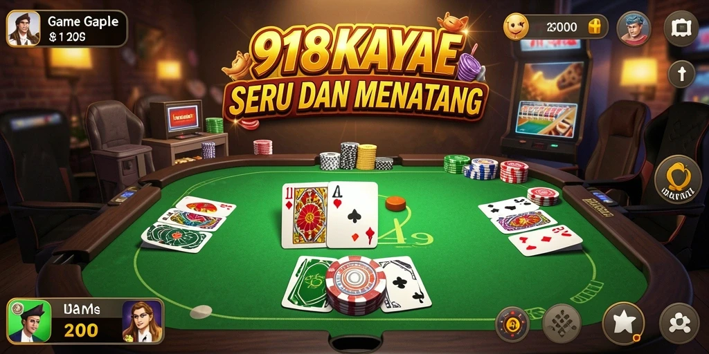 Screenshot utama gameplay Gaple di 918KAYA.