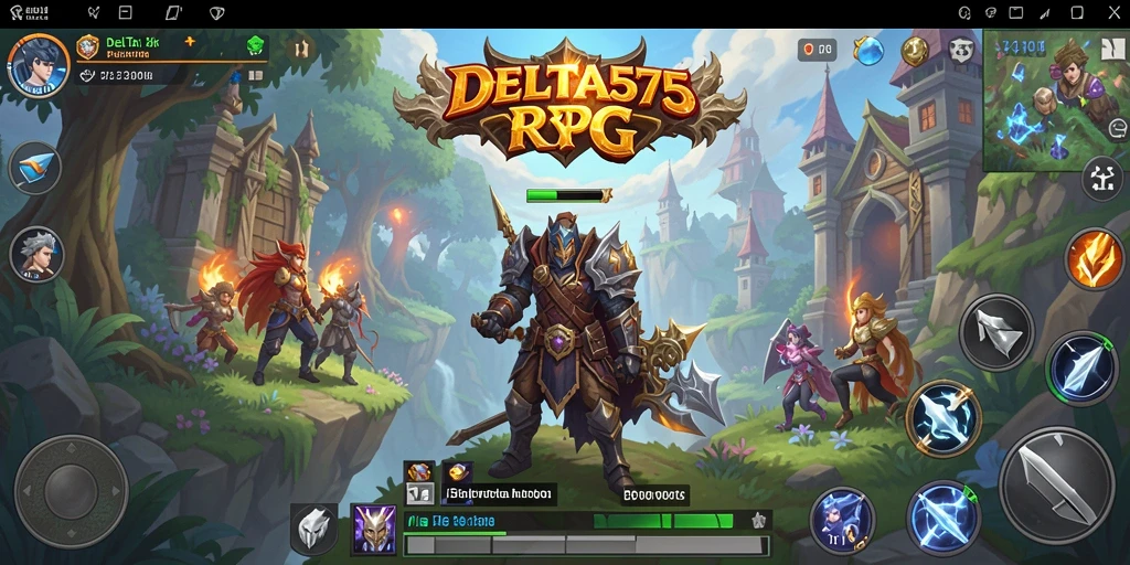 Tampilan gameplay seru dalam DELTA575 yang menampilkan aksi RPG.