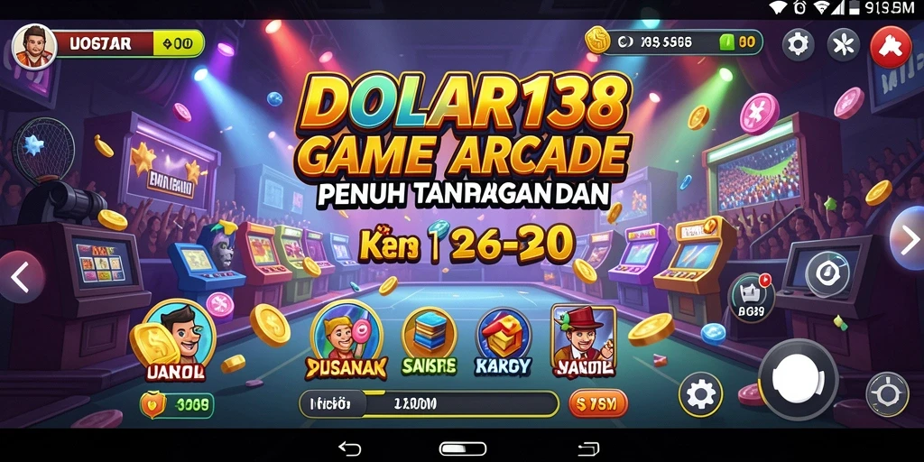 Tampilan gameplay DOLAR138 yang seru dan menantang di dalam level arcade.