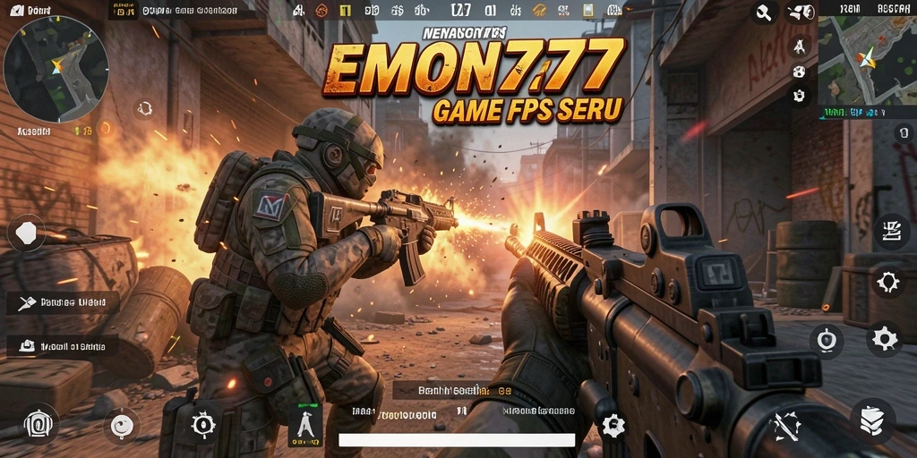 Gameplay EMON777 dengan aksi tembak-menembak yang menegangkan.