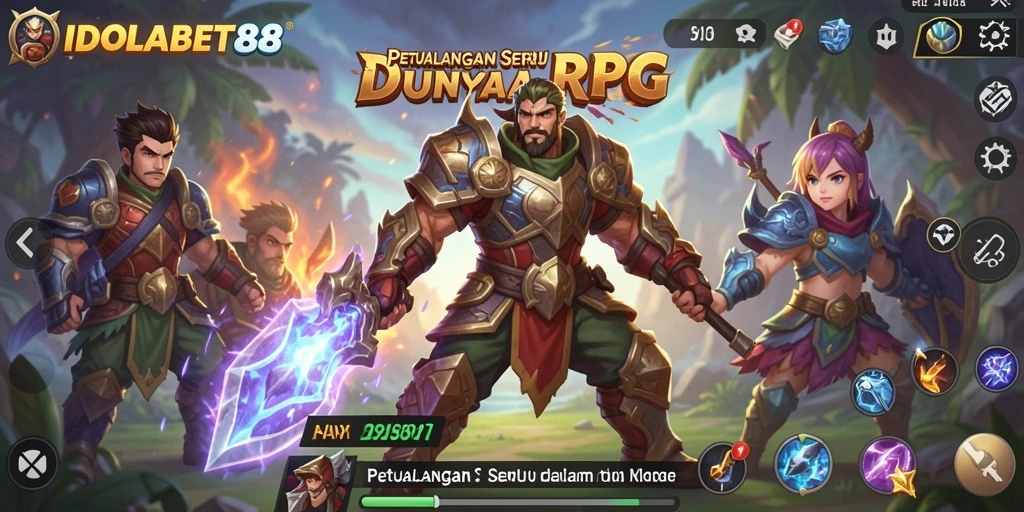 Gameplay seru IDOLABET88 dengan pertarungan epik dan karakter unik.