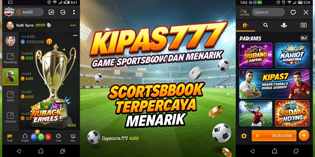 Tampilan gameplay seru dalam aplikasi KIPAS777 untuk taruhan olahraga.