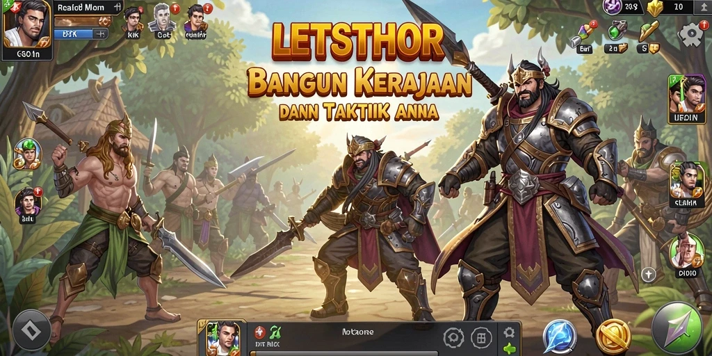 Gameplay LETSTHOR yang penuh strategi dan pertempuran seru.