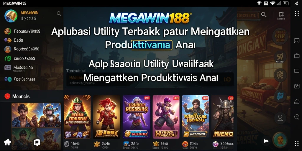 Tampilan antarmuka MEGAWIN188 yang membantu produktivitas pengguna.