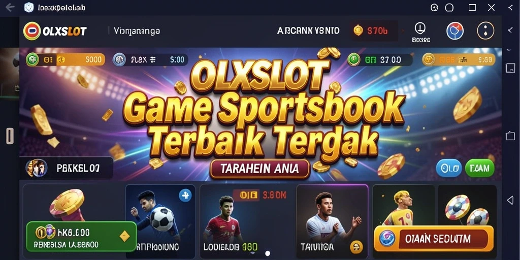 Screenshot OLXSLOT menampilkan momen taruhan mendebarkan di Sportsbook.
