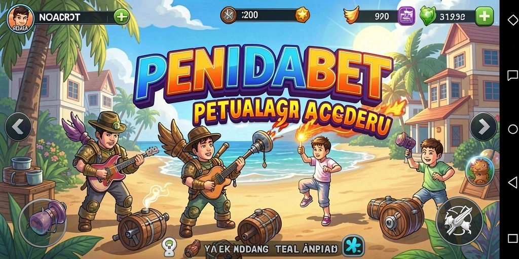 Tampilan gameplay seru dan penuh tantangan dari PENIDABET.
