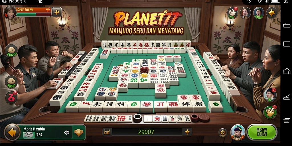 Gameplay menakjubkan Mahjong di PLANET77.