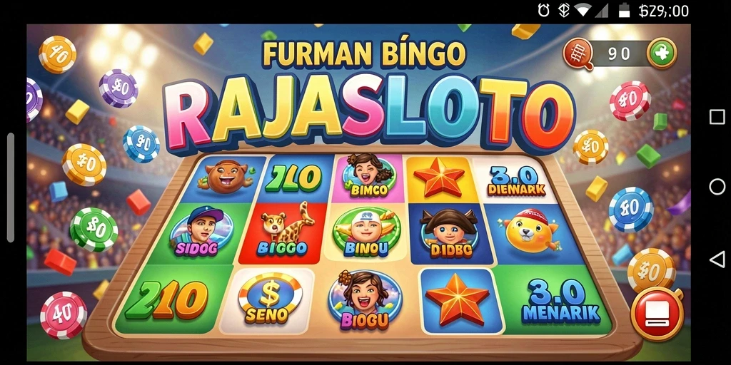 Screenshot gameplay RAJASLOTO yang menampilkan keseruan Bingo.