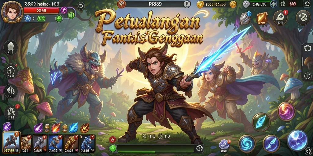 Tampilan gameplay dinamis dan menantang di RI889.