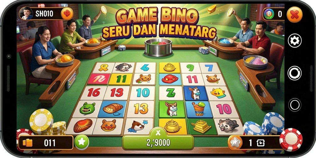 Gameplay SUPER5 yang menarik dengan grafis cerah.