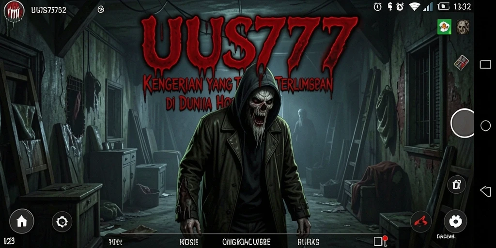 Screenshot utama UUS777 menampilkan gameplay horor yang mendebarkan.
