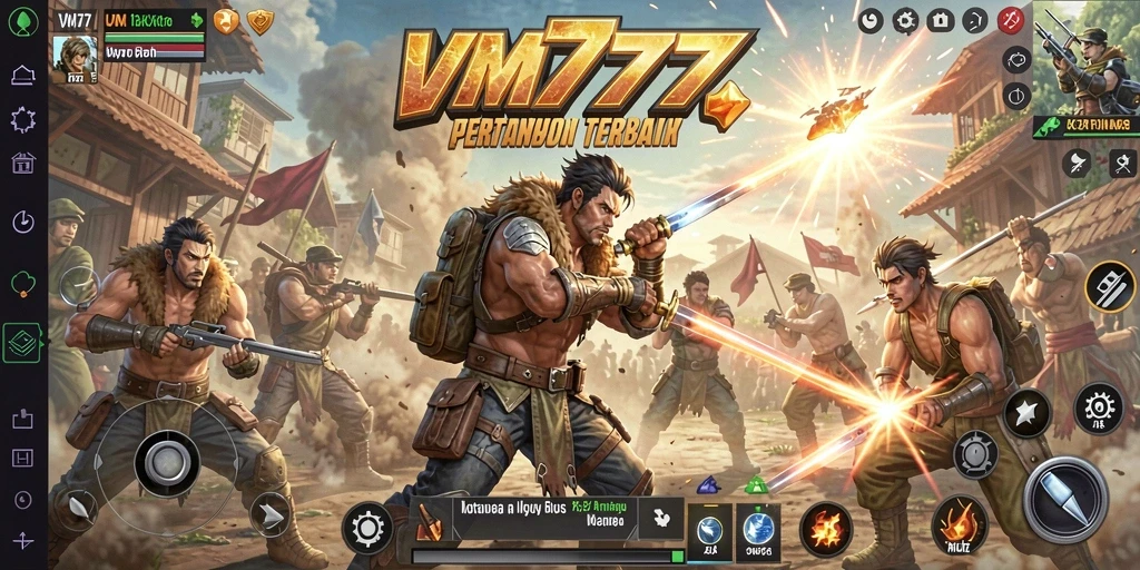 Gameplay seru dan mendebarkan dari VM777 dalam Battle Royale.