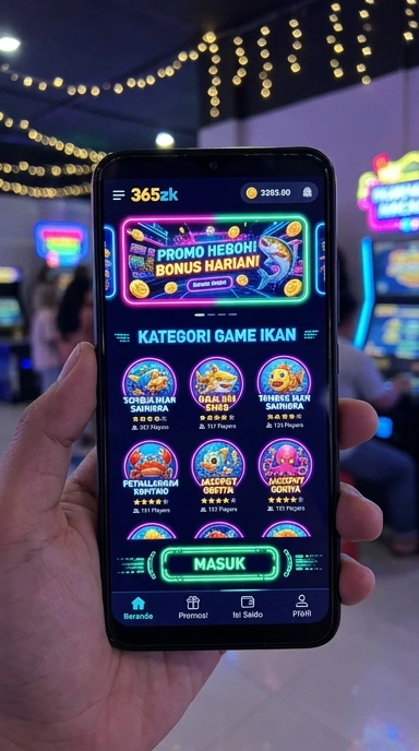 Tampilan antarmuka utama aplikasi 365zk yang ramah pengguna.
